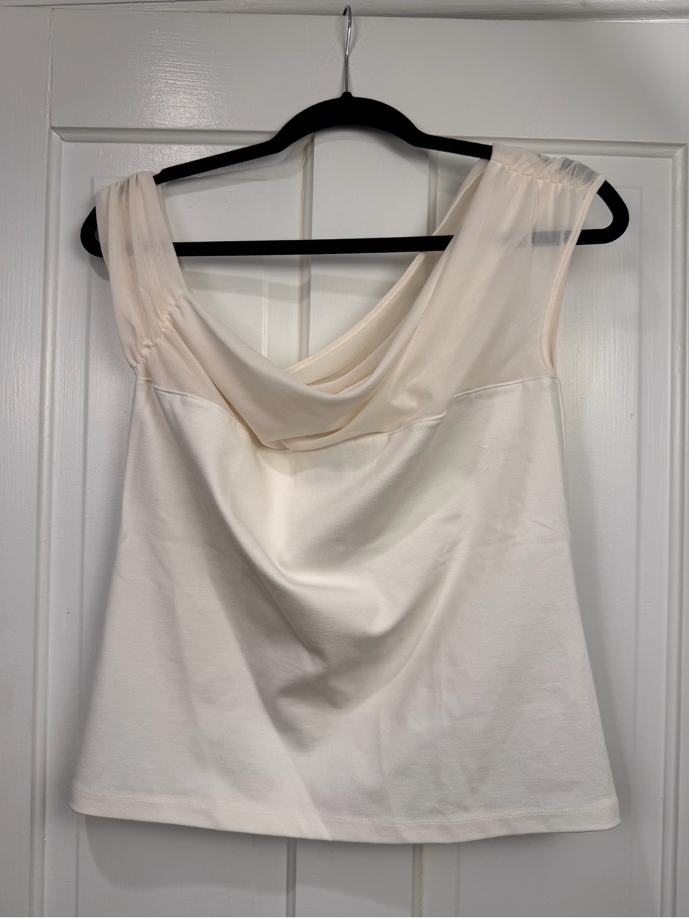 LOFT Cream Off-shoulder Top